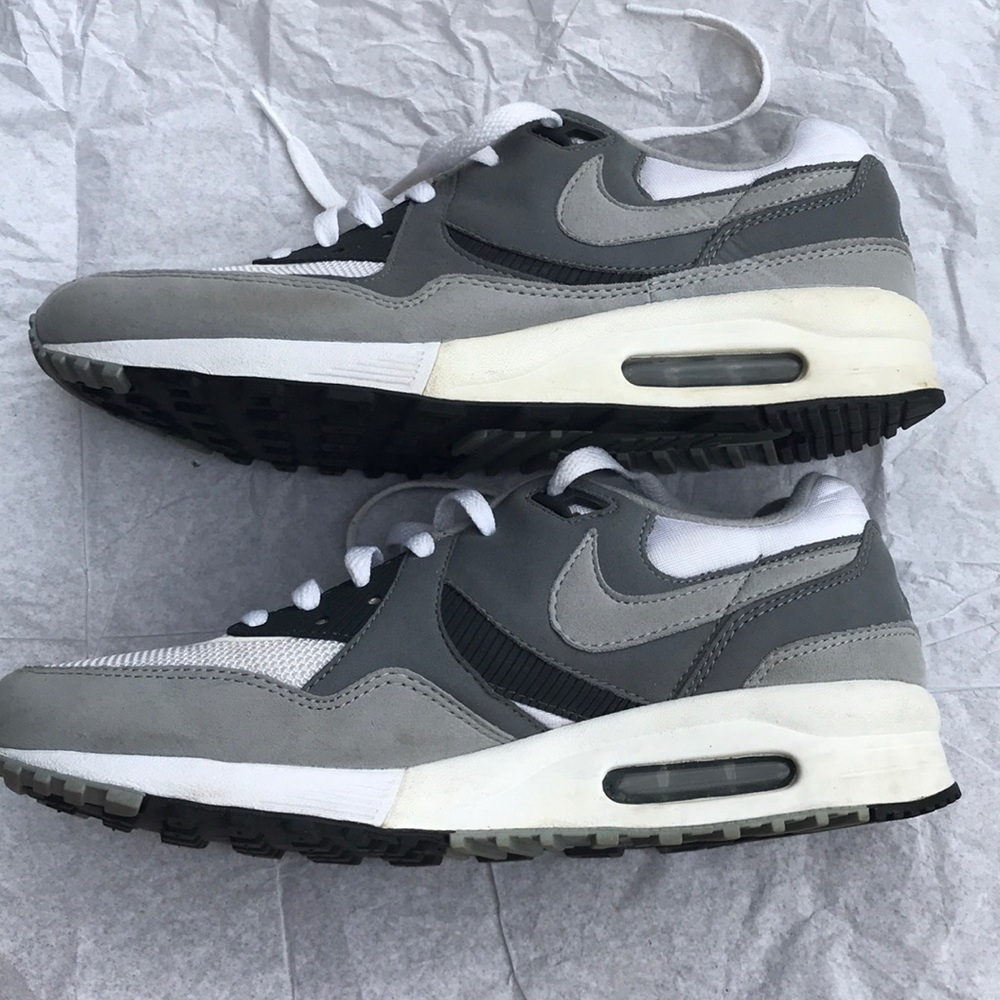 Grey and white nike air max light size 8.5